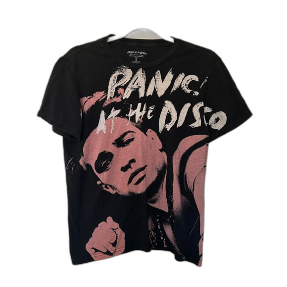 Panic at the Disco Black Graphic T-shirt Men's Size Small Band Tee Graphic Music - Picture 2 of 4